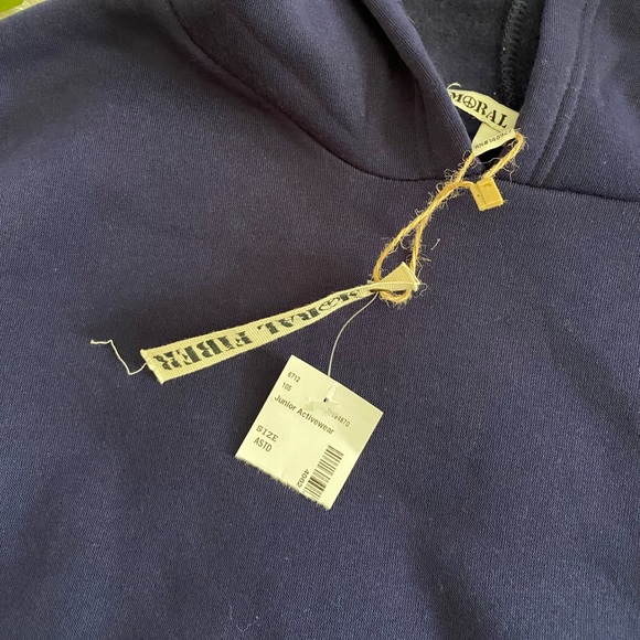 NWT Moral Fiber Multicolored Chevron Hoodie - Picture 6 of 7